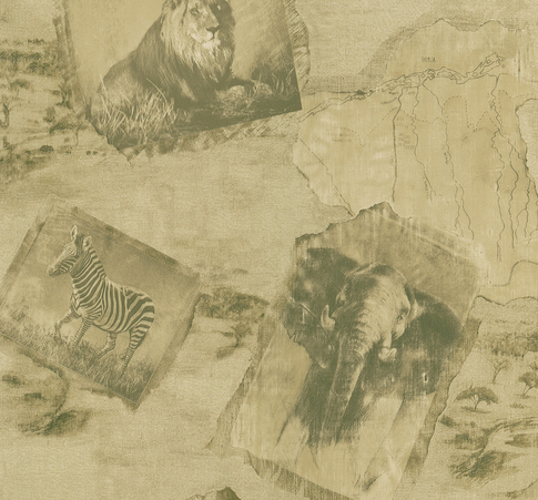 Африканскую этнику помимо декора стоит подкрепить обоями