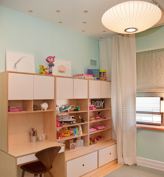 Простых форм детская требует упрощенную люстру-НЛО