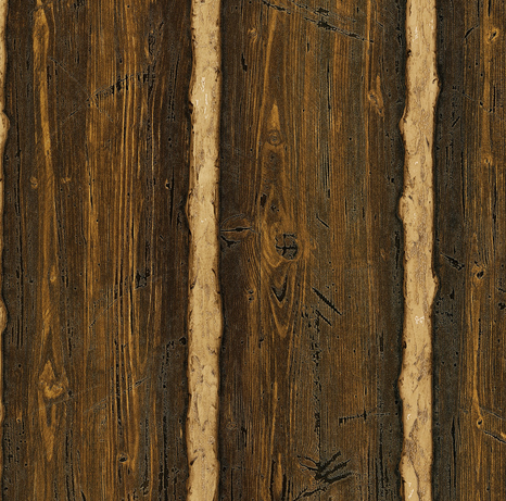 Отделаем потолок обоями под древесную стилизацию