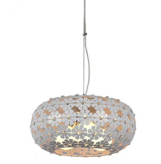 Пластиковые люстры в ретро-цветочном стиле