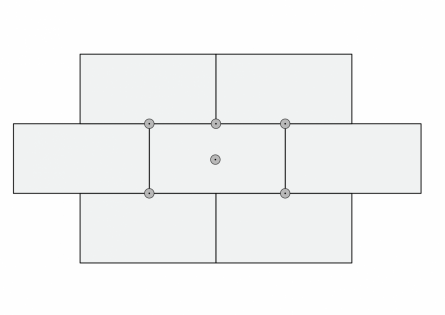 Такое расположение крепежей не даст углам пенопласта задраться