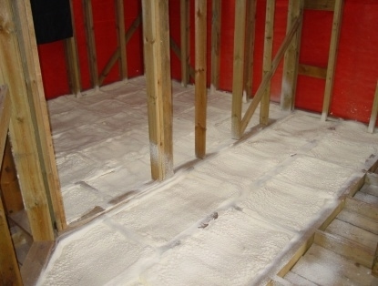 Утепление методом напыления