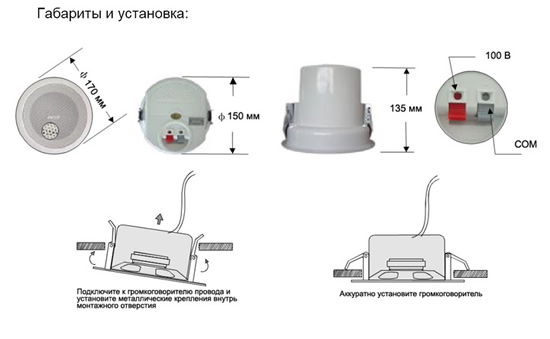 Пример установки колонки