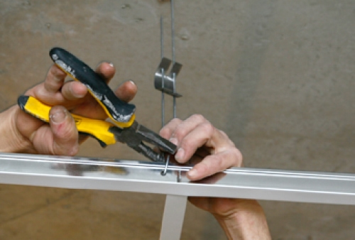 Установка основных направляющих