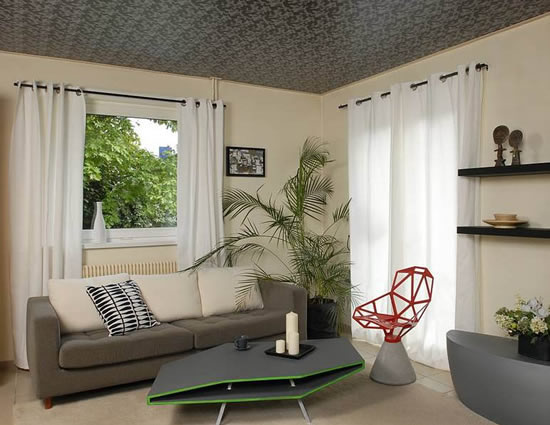 Бесшовный тканевый потолок