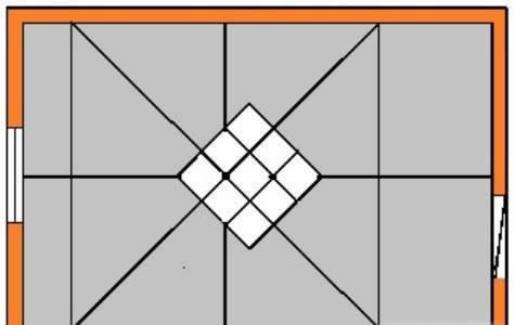 Диагональное направление монтажа