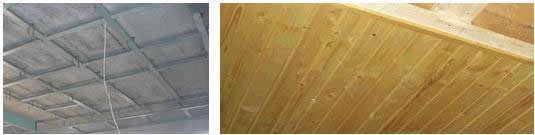 Два вида каркаса для подшивного потолка: металлический и деревянный