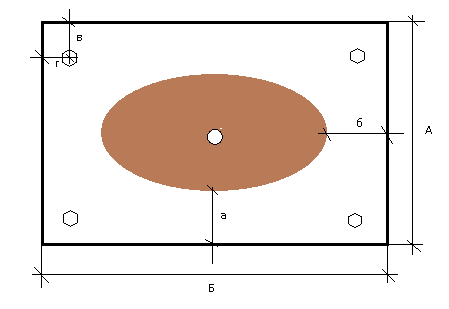 Схема потолка с расстановкой светильников
