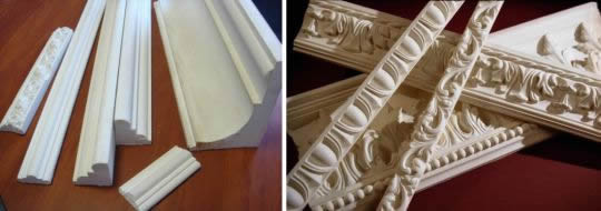 Фриз из пенопласта и гипса