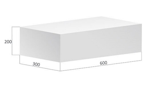 Типовые размеры строительного газосиликатного блока