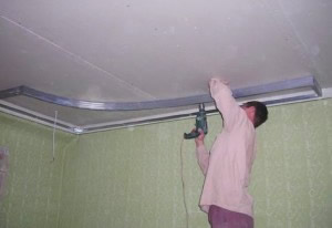 ремонт гипсокартон потолков