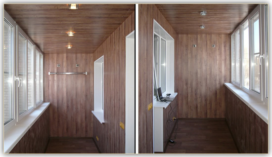 ПВХ панели на потолке в интерьере