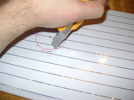 Выполнение отверстия в пластиковой панели