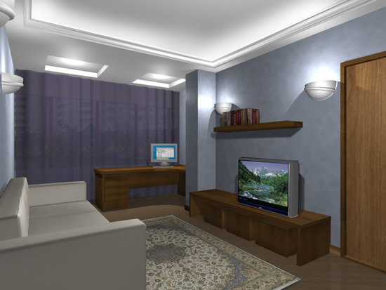 Многоуровневые потолки с подсветкой