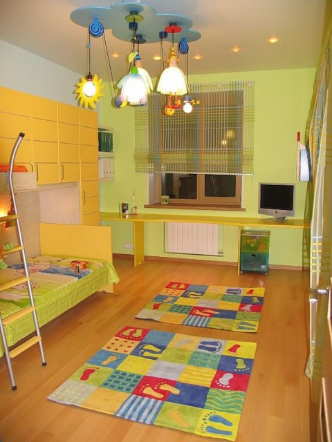 Оформление спальной и игровой детской комнаты