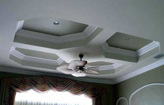 Кессонный потолок из гипрока