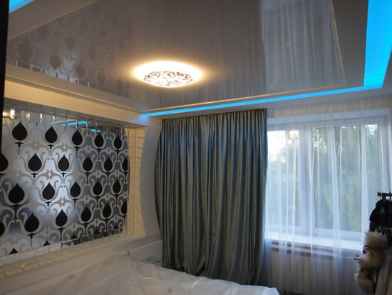 Применение скрытого карниза с подсветкой