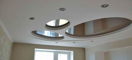 Комбинированная конструкция: гипрок и натяжное полотно