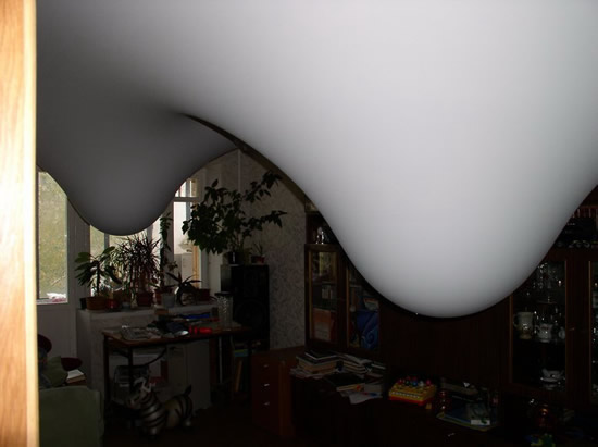 монтаж потолка двухуровнего из гипсокартона