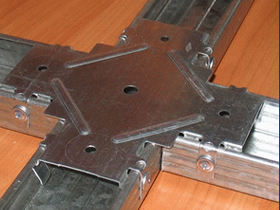 Крепление поперечного профиля