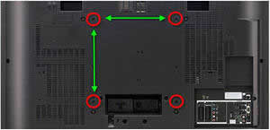 Расстояние по вертикали и горизонтали обозначает стандарт VESA 