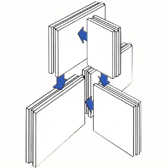 Монтаж перегородок из ПГП