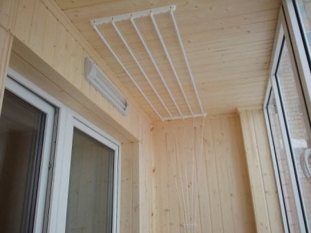 монтаж потолочной сушилки