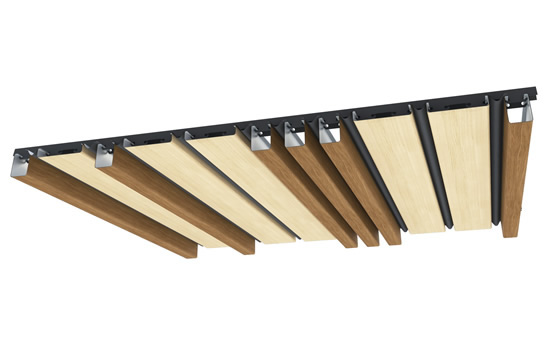 Мультипанельный потолок реечный