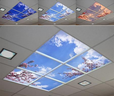 Как выглядит комбинированный потолок