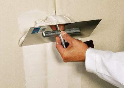 Заделка швов между листами гипсокартона