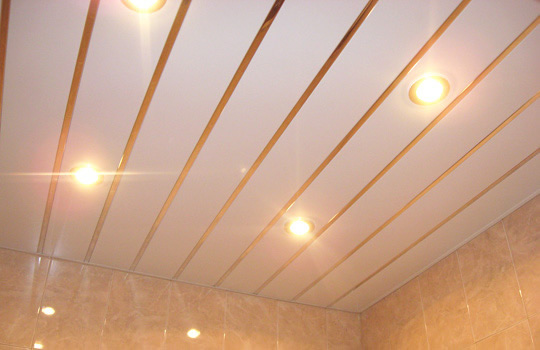 навесные потолки в ванной