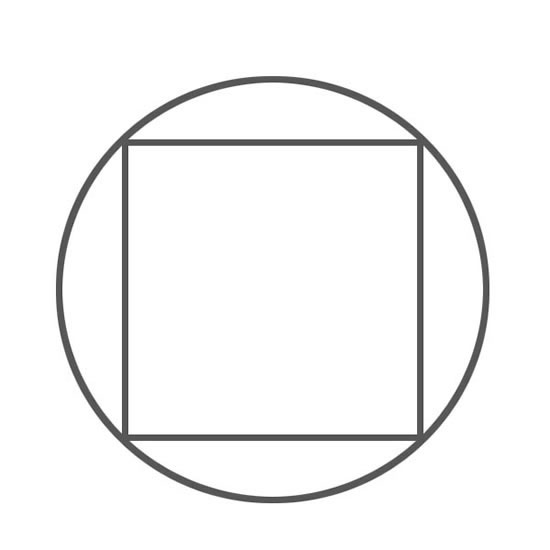 Один из способов начертить на потолке круг