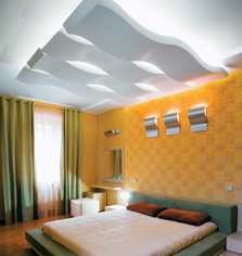 оформление потолков гипсокартоном