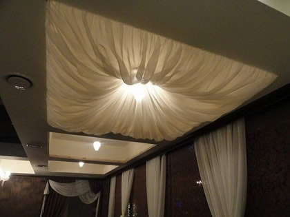 Оформление тканью