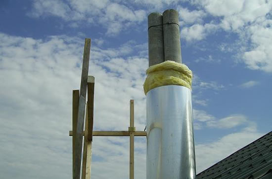Утепление дымохода из асбестоцемента