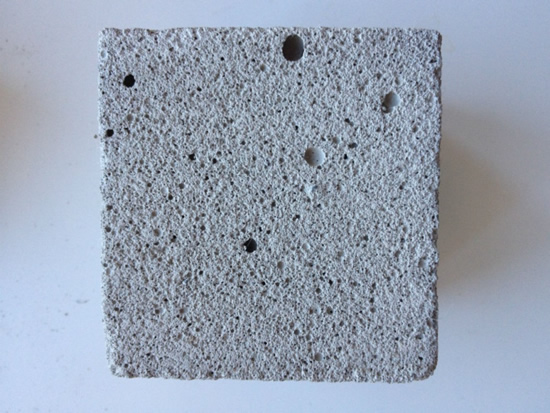 Пеноблок в разрезе