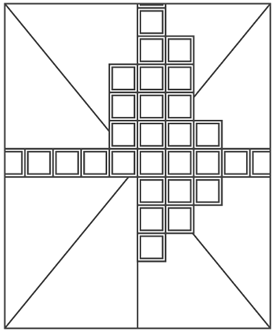 Перпендикулярное расположение плит