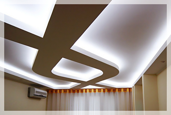 Светодиодная подсветка многоуровневого потолка