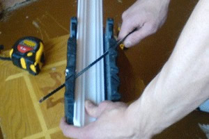 Подрезка фриза под 90 градусов с использованием стусла