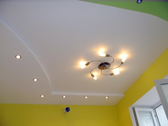 Подшивной потолок из гипсокартона