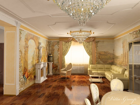 Полиуретановая лепнина в современном интерьере