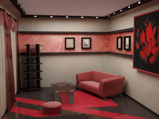 Полиуретановый брус в дизайне потолка