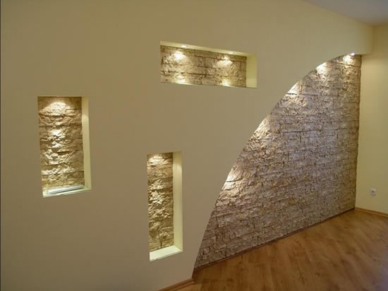 Декоративная перегородка из гипсокартона