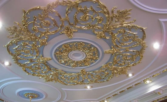 Лепнина, покрытая позолотой