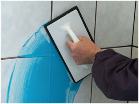 Затирка швов другим цветом