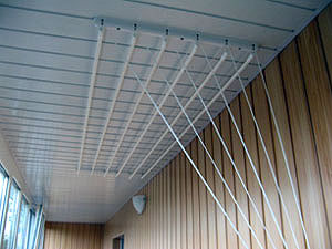 Потолочное расположение сушилки