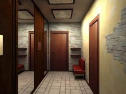 Освещение узкого коридора