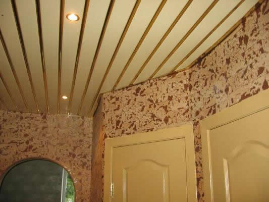 Применение реечного потолка