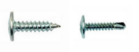 Прокалывающий и сверлящий саморезы с пресс-шляпкой