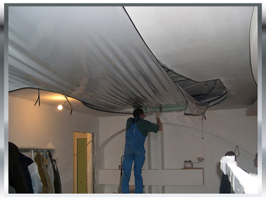 Заправка полотна в багеты